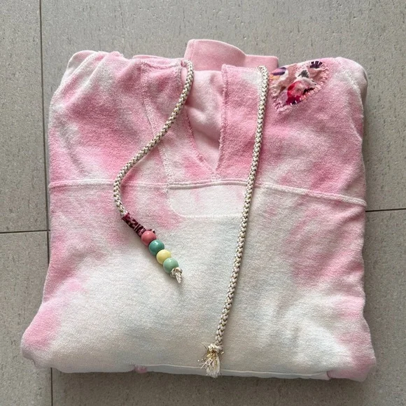 Loveshackfancy Pink and Blue Tie-Dye Hoodie - Picture 2 of 2